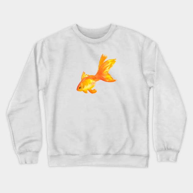 Artistic Gold Fish Crewneck Sweatshirt by ArtisticTee